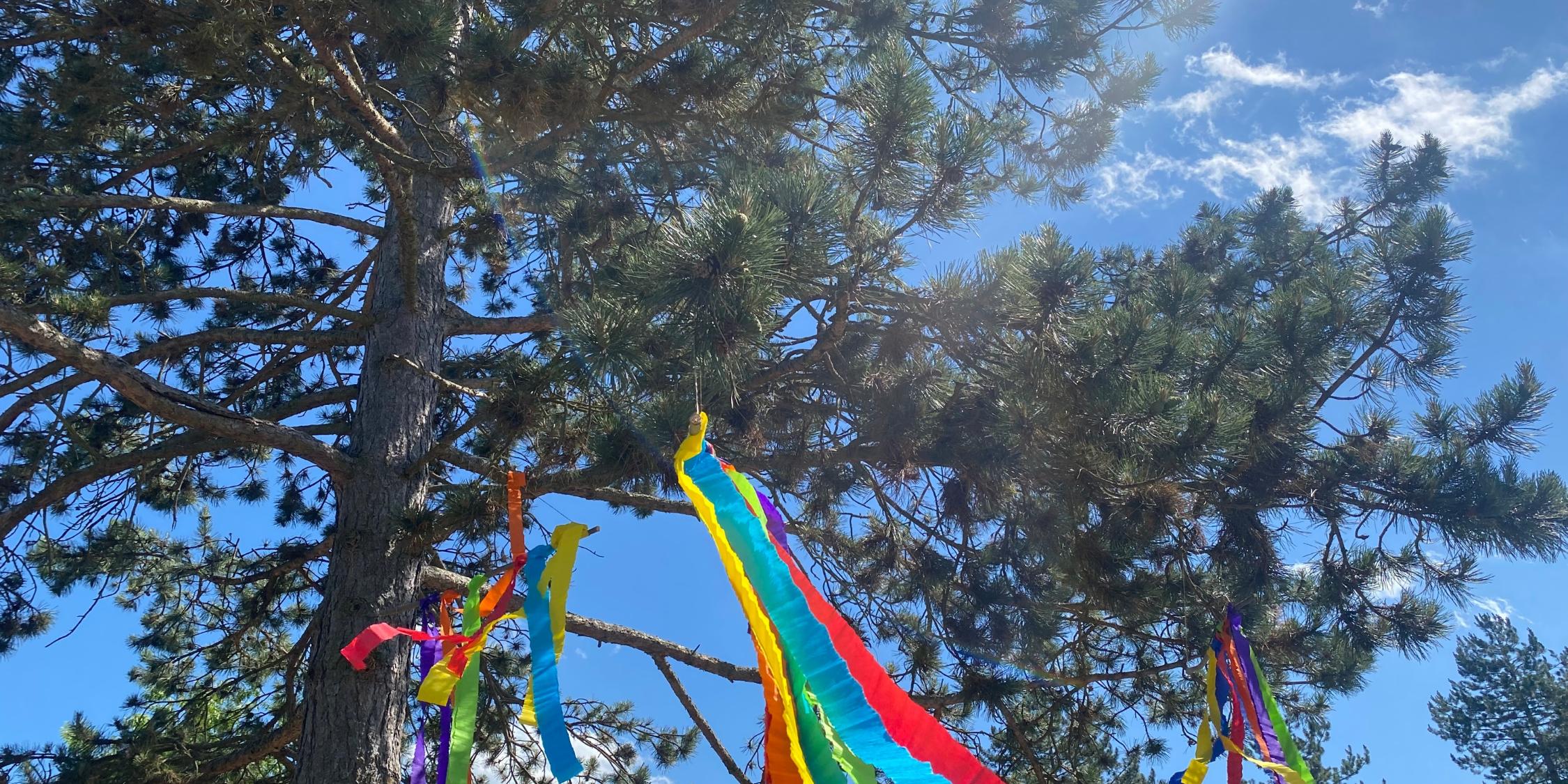 Eröffnungsandacht mit Herrn Pfarrer Mayr,  Aufführung der Kita St. Marien zum Thema Farben.